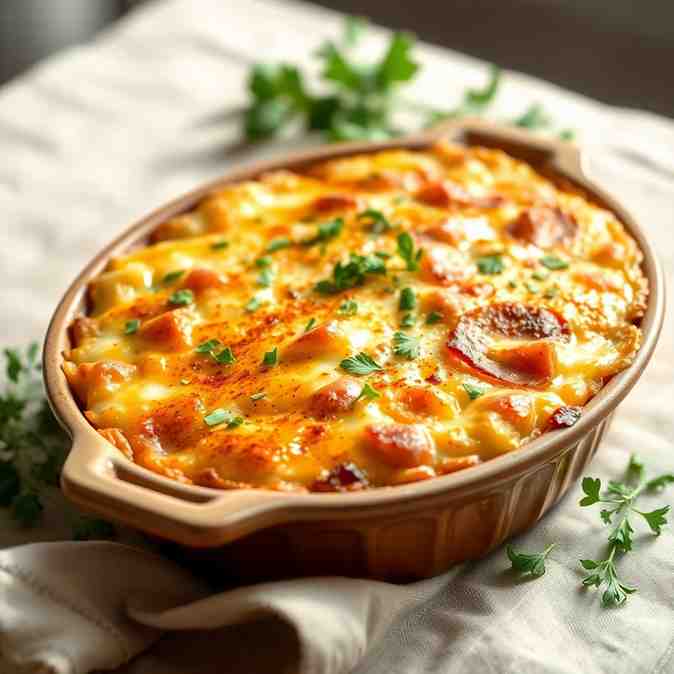 Belgian Chicory Gratin - Cheese & Ham Casserole